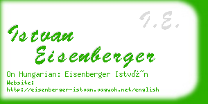 istvan eisenberger business card